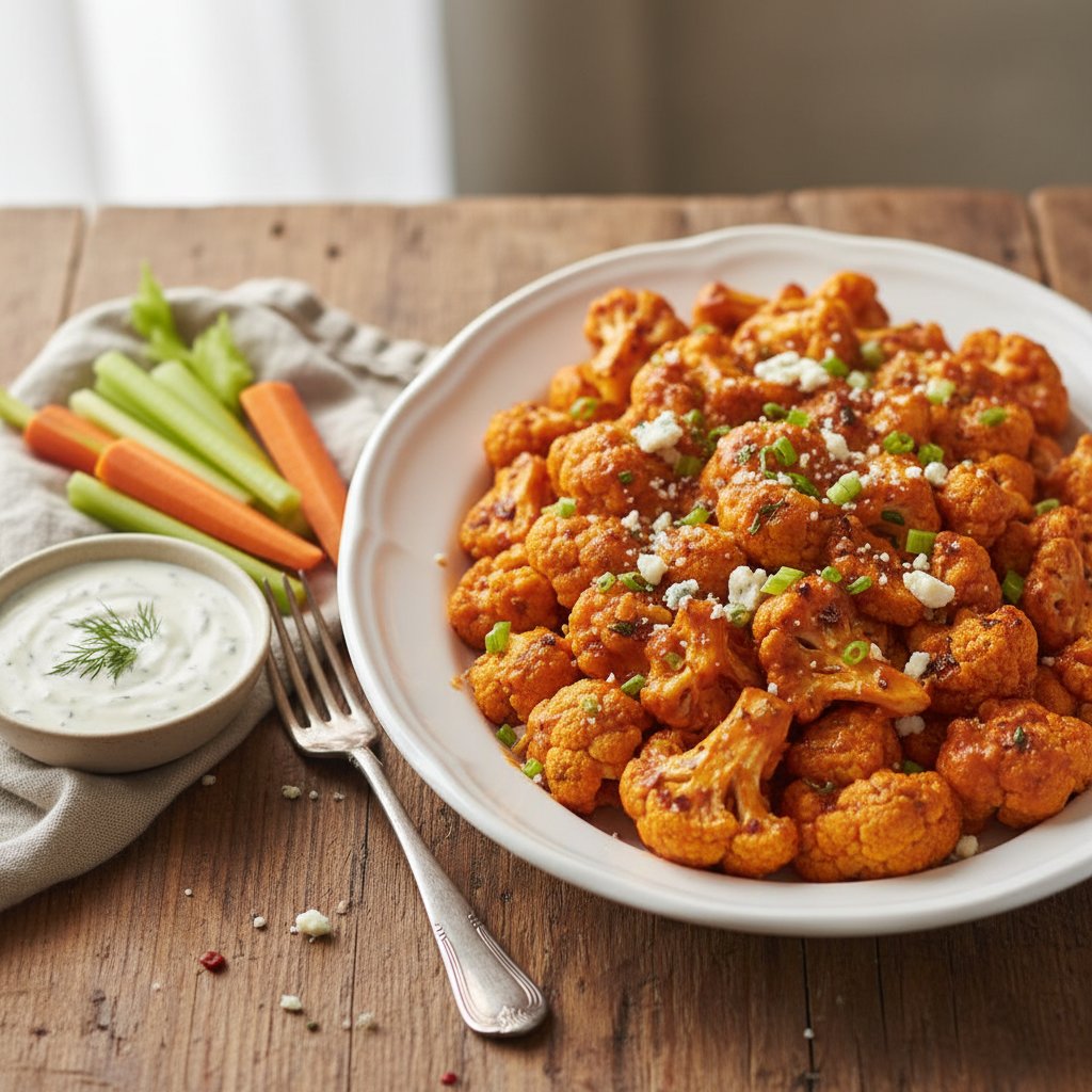 American Baked Buffalo Cauliflower