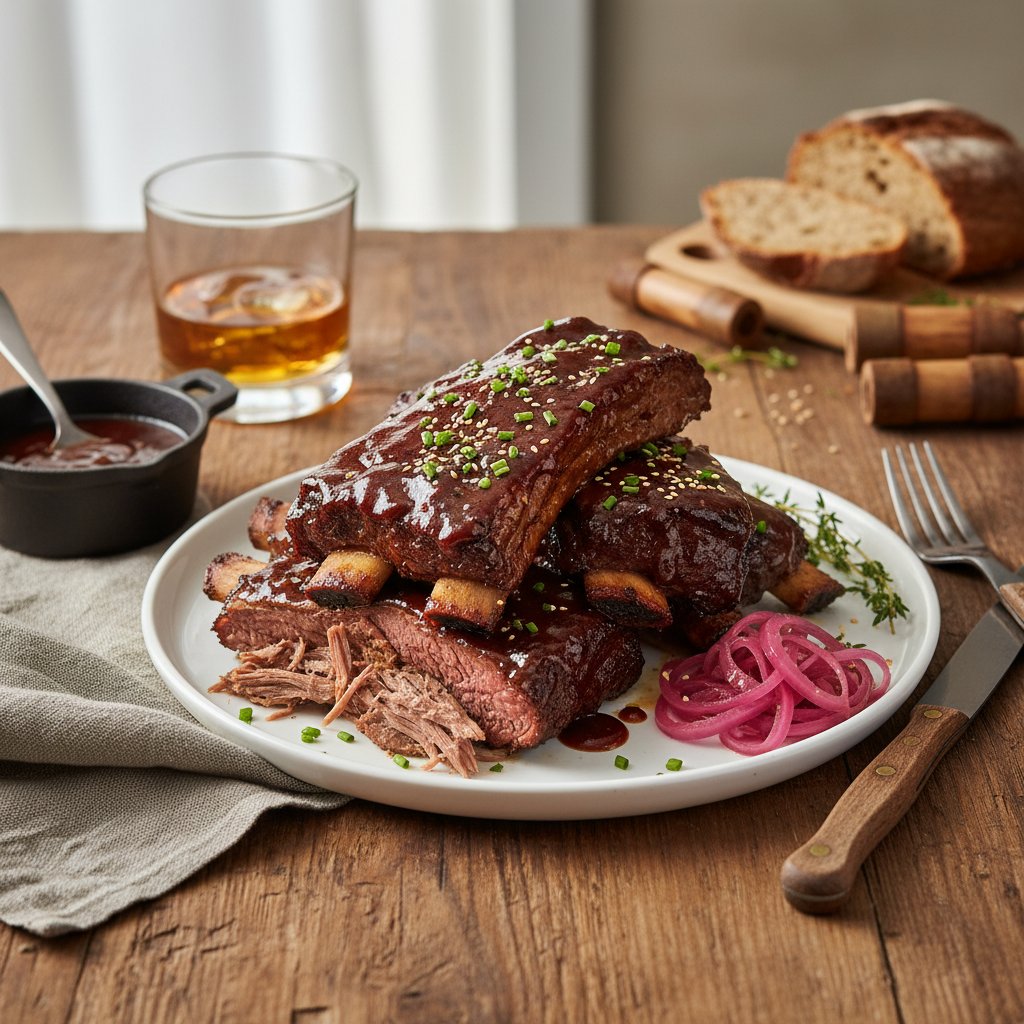 American Beef Short Ribs with Bourbon BBQ Sauce
