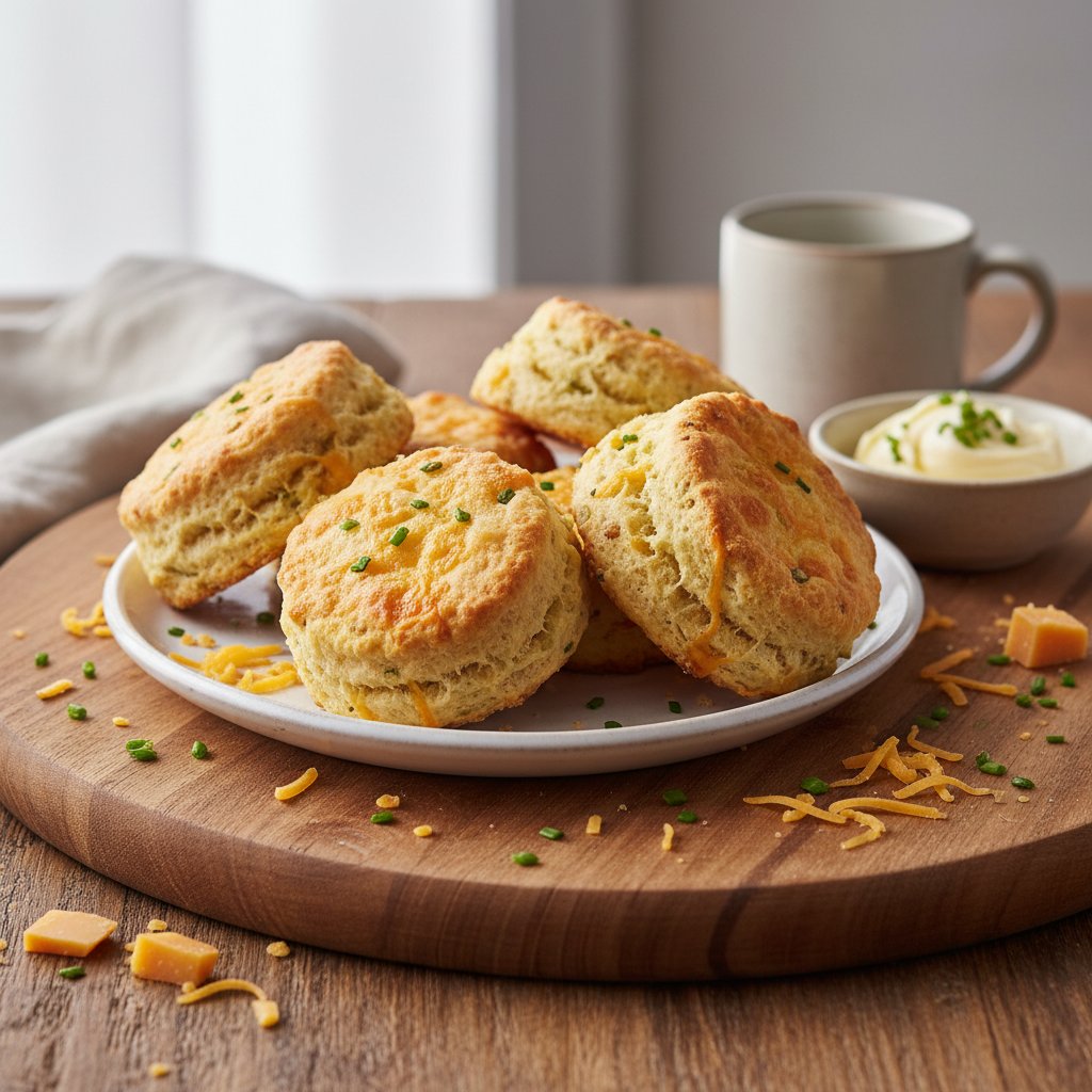 American Cheddar and Chive Biscuits