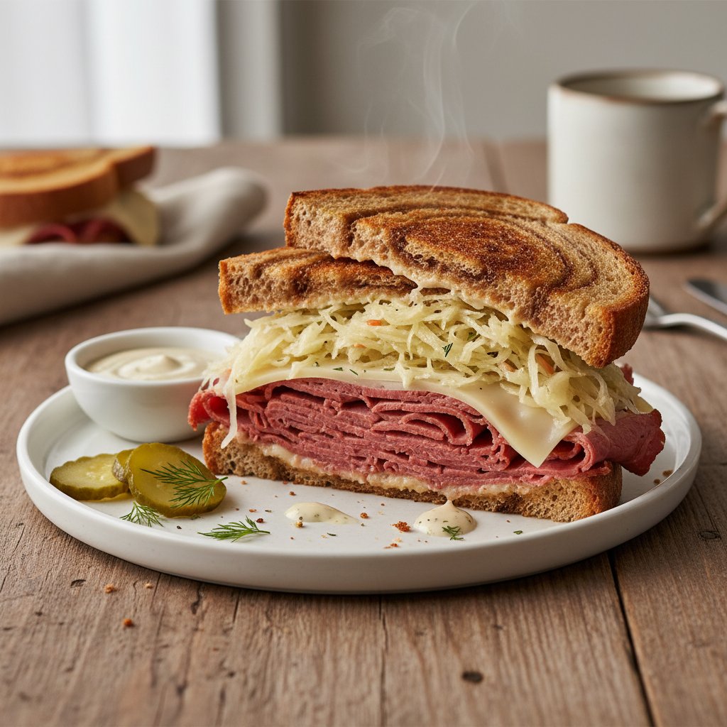 American Reuben Sandwich with Sauerkraut