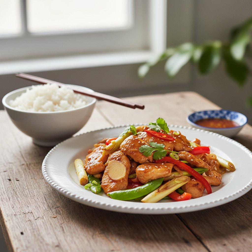 Asian Ginger and Lemongrass Chicken Stir-Fry
