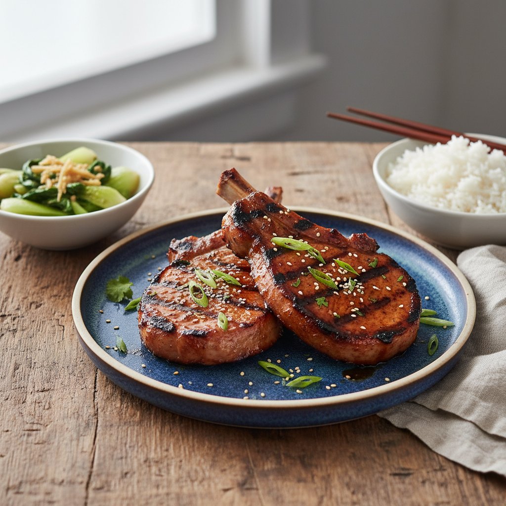 Asian Hoisin Grilled Pork Chops