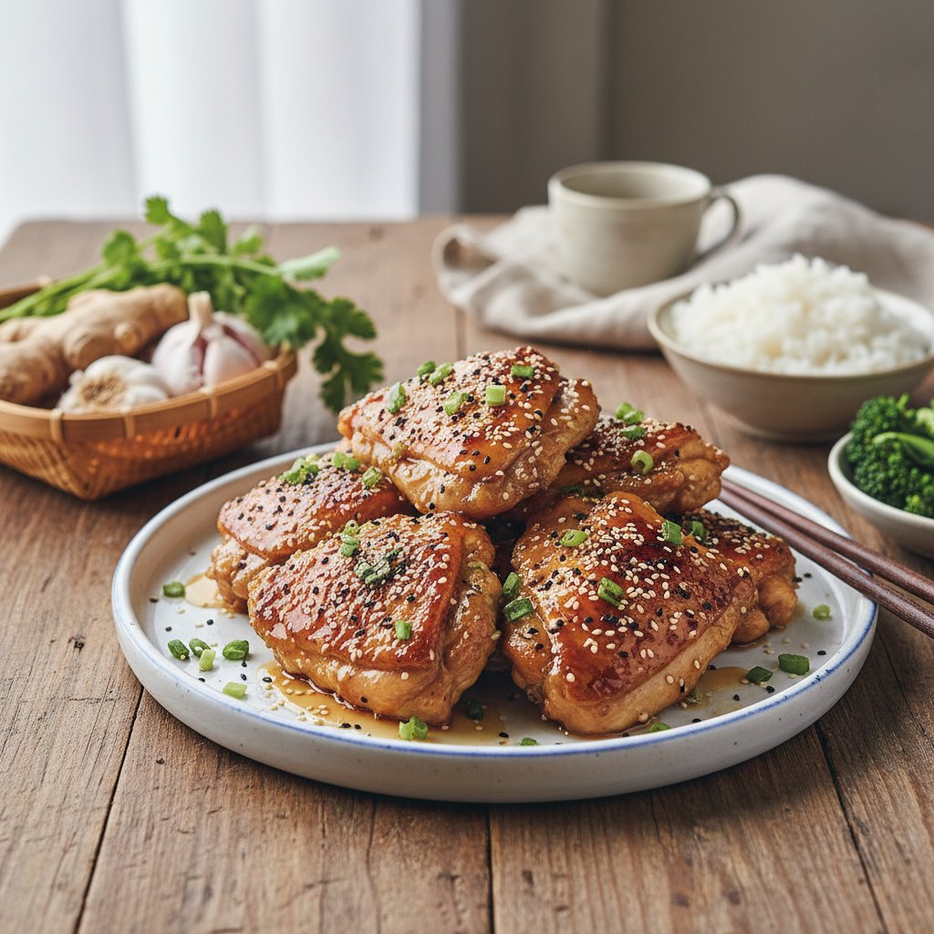 Asian Honey Sesame Chicken Thighs
