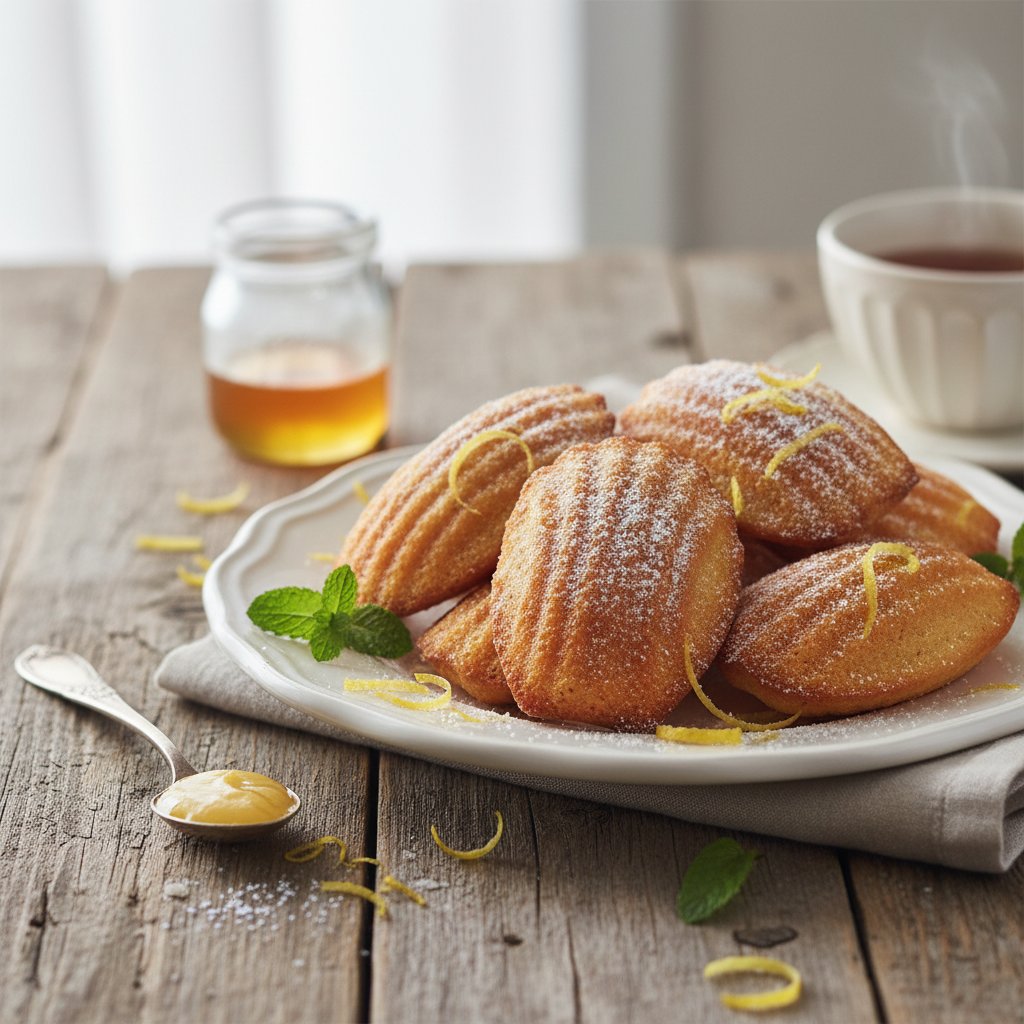 Buttery French Madeleines with Lemon Zest