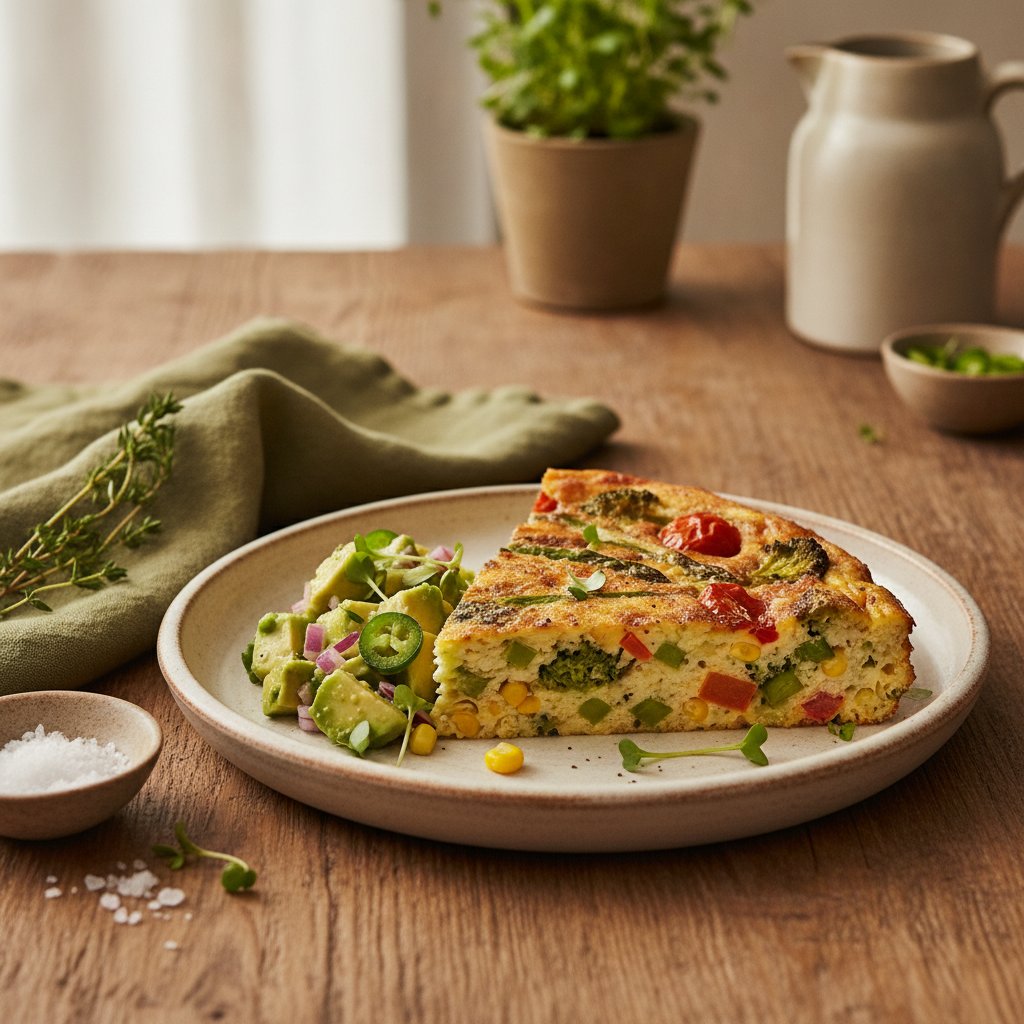 California Harvest Vegetable Frittata with Avocado Relish