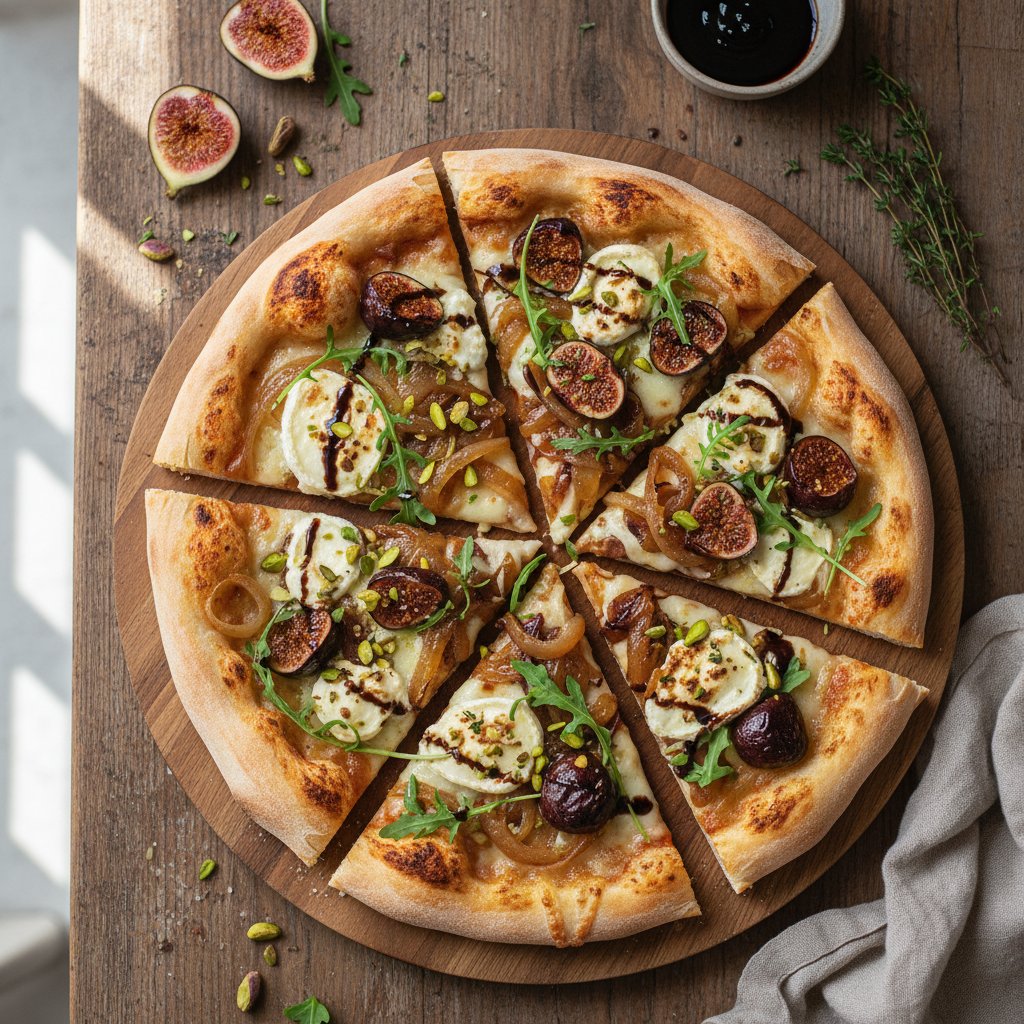 Caramelized Onion and Fig Pizza with Goat Cheese