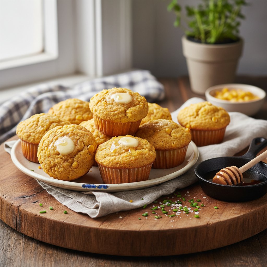 Classic American Cornbread Muffins