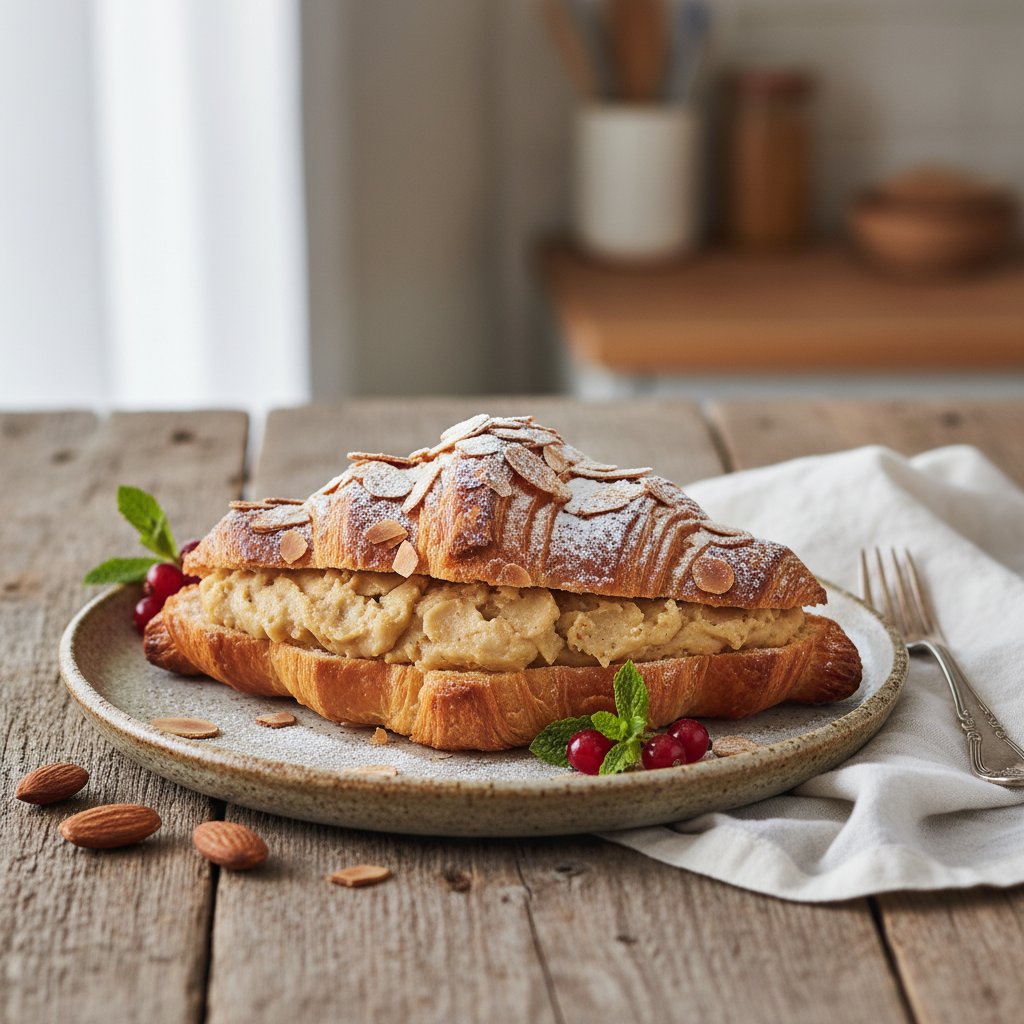 Classic French Croissant with Almond Filling