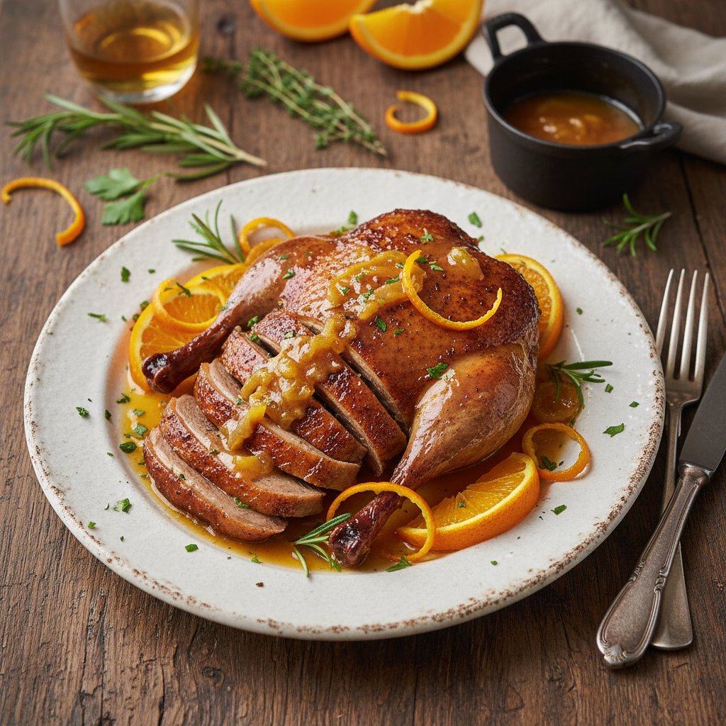 Classic French Duck à l'Orange with Citrus Glaze