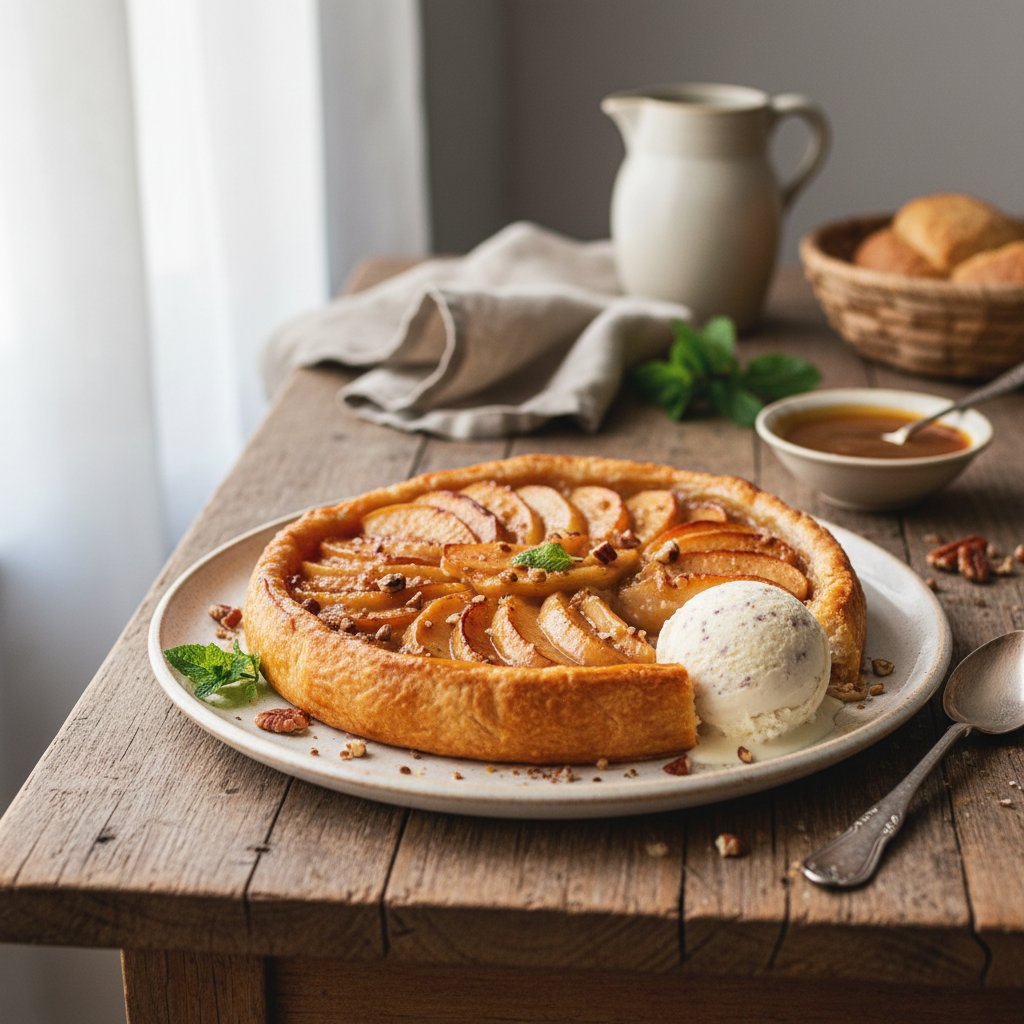 Classic French Tart Tatin with Caramelized Apples