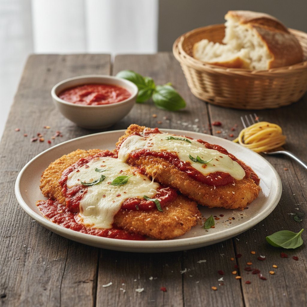 Classic Italian Chicken Parmesan with Marinara