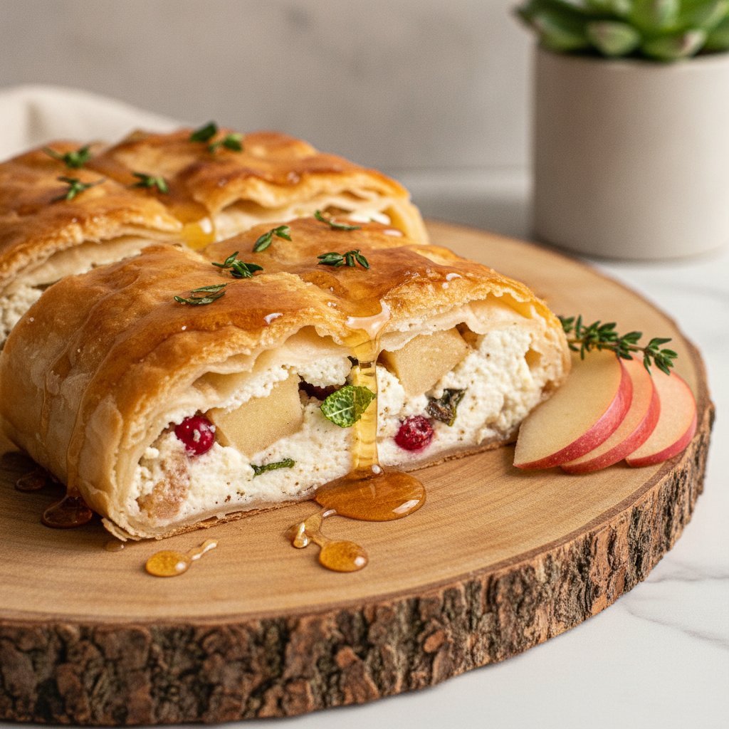 Cottage Cheese Apple Strudel