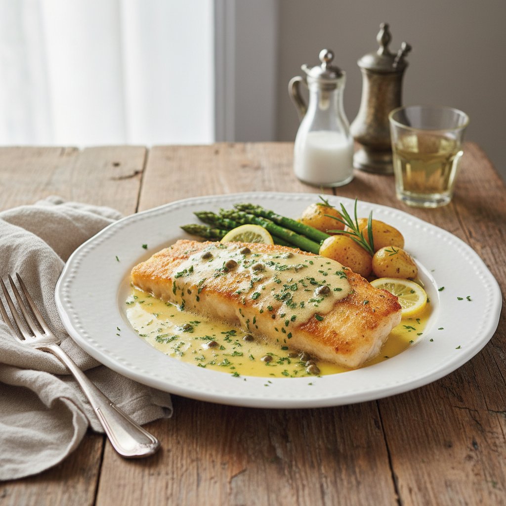 Creamy French Sole Meunière with Lemon Parsley Butter
