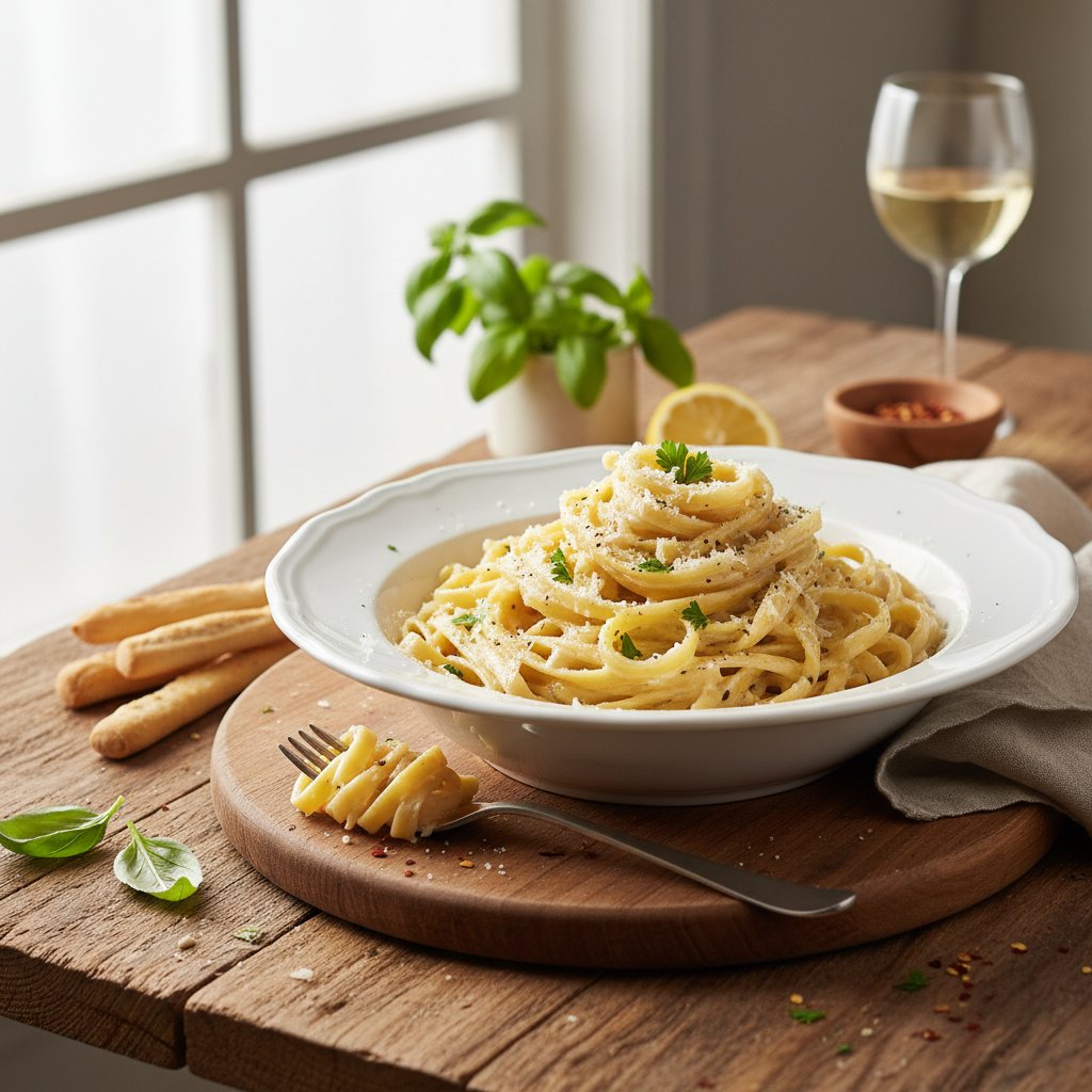 Creamy Italian Fettuccine Alfredo
