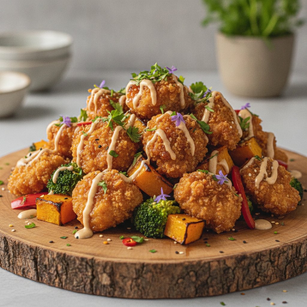 Crispy Chicken Squash Bowl