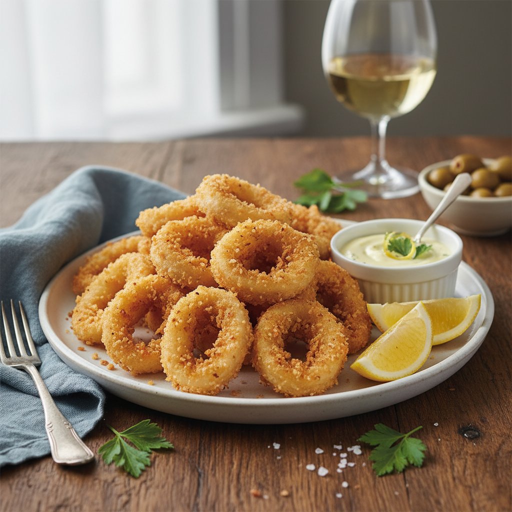 Crispy Italian Calamari with Lemon Aioli