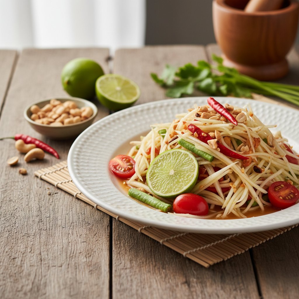 Crunchy Thai Green Papaya Salad