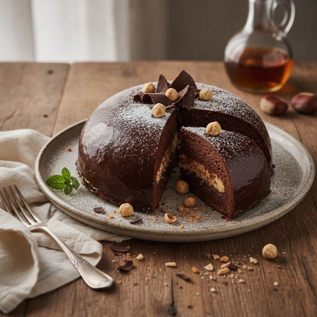 Decadent Italian Chocolate Hazelnut Torte