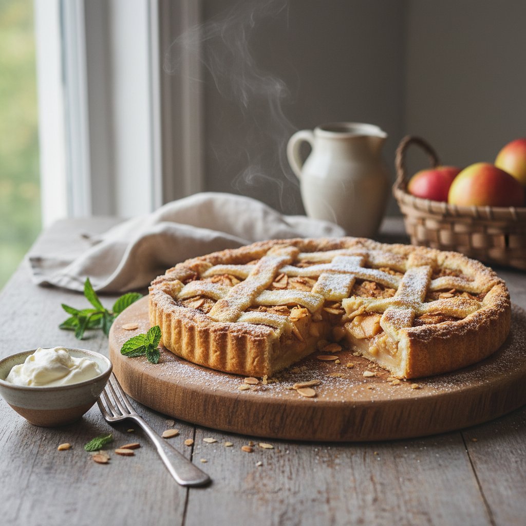 English Countryside Apple and Almond Tart