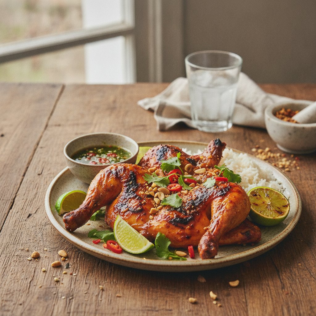 Fiery Bangkok Grilled Chicken with Lime and Chili