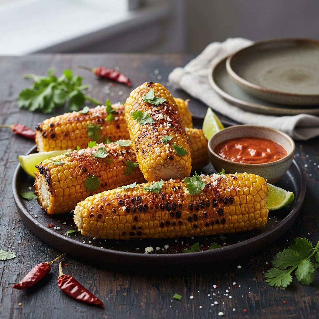 Fiery Chili-Lime Grilled Corn on the Cob