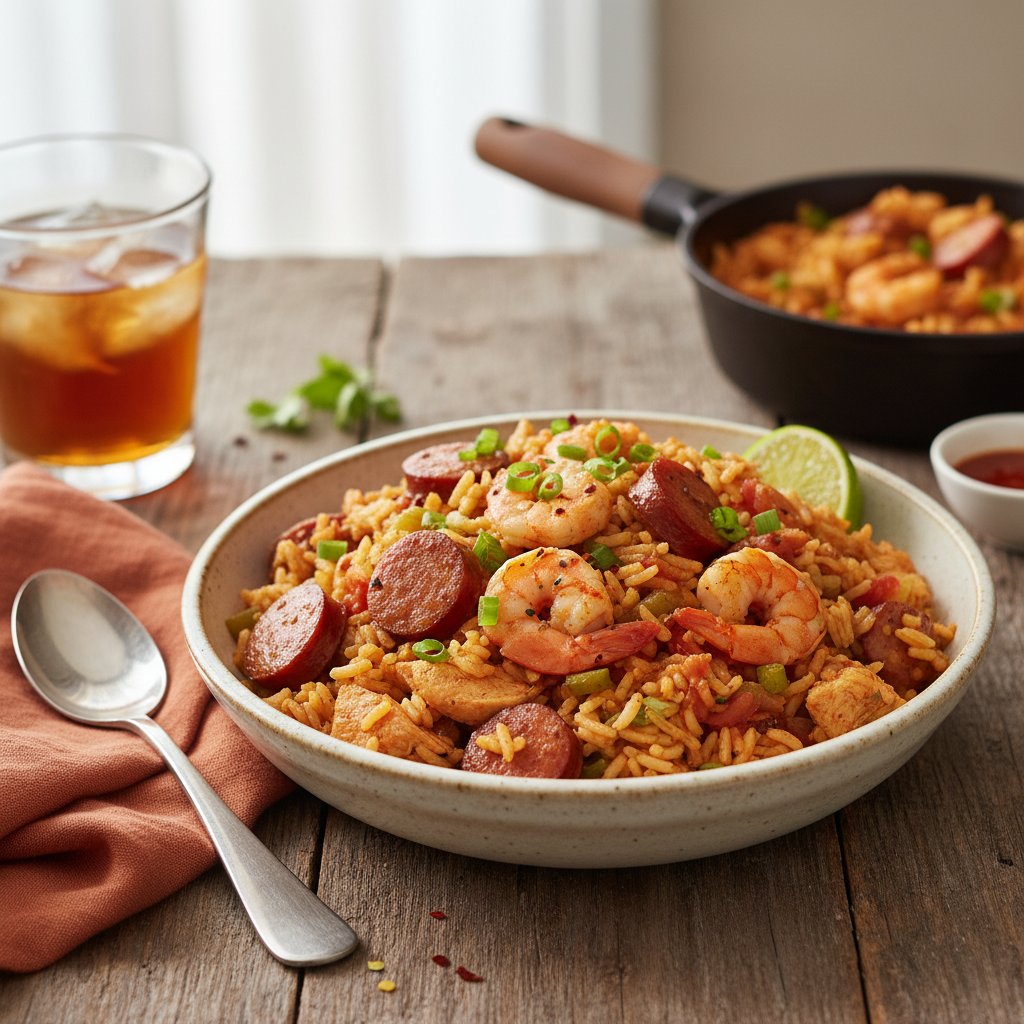 Flavorful American Jambalaya with Andouille Sausage
