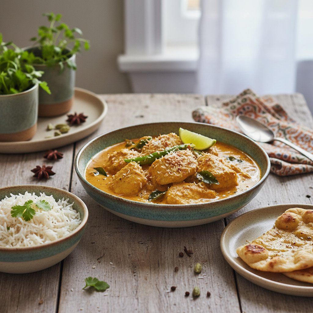 Fragrant Indian Coconut Fish Curry