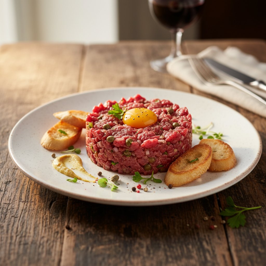 French Beef Tartare with Capers
