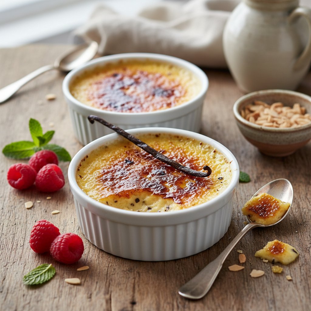 French Crème Brûlée with Vanilla Bean