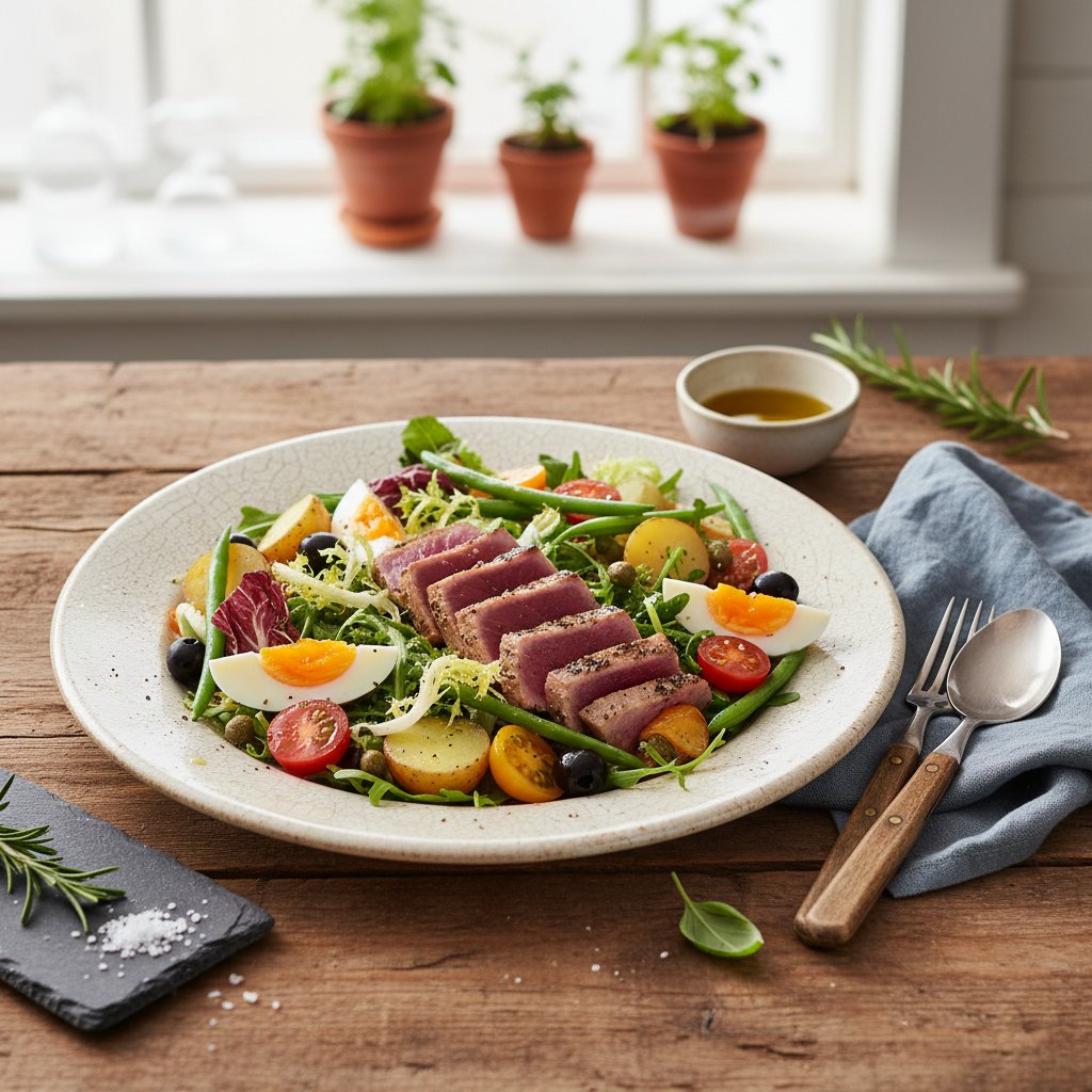 Fresh Mediterranean Tuna Niçoise Salad