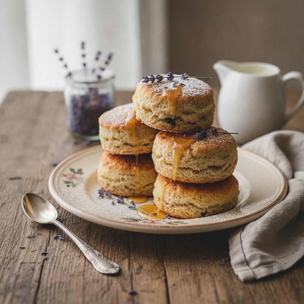 Heavenly English Lavender and Honey Scones