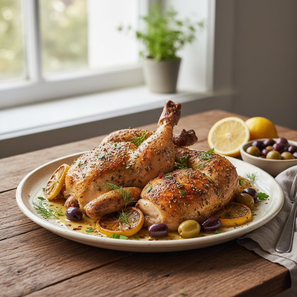 Herbed Mediterranean Lemon Chicken with Olives