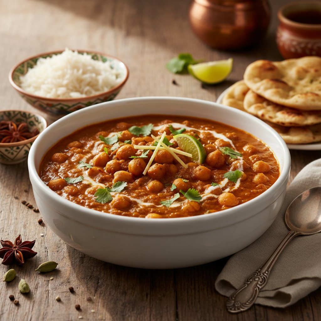 Indian Chana Masala with Chickpeas