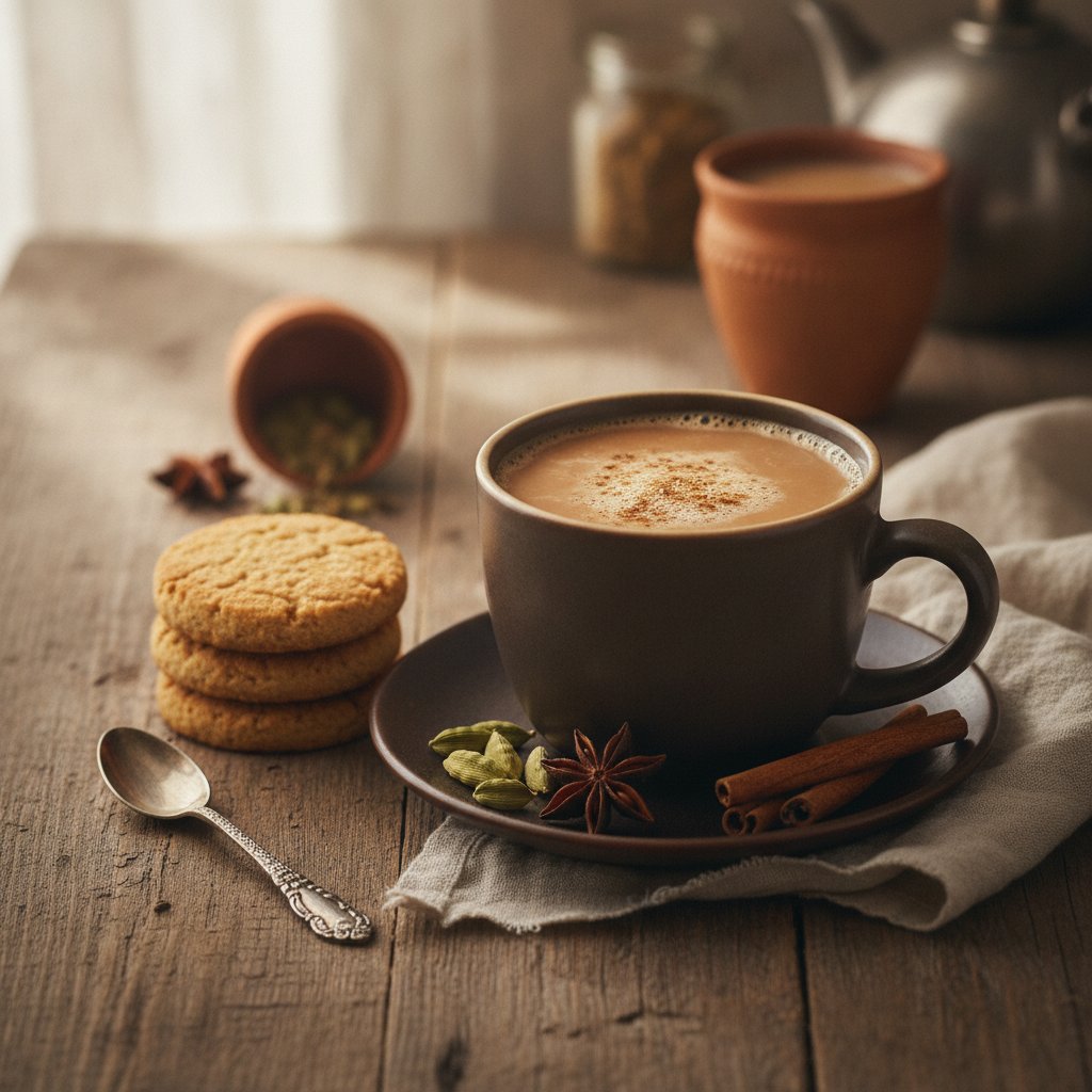 Indian Spiced Chai Tea with Cardamom