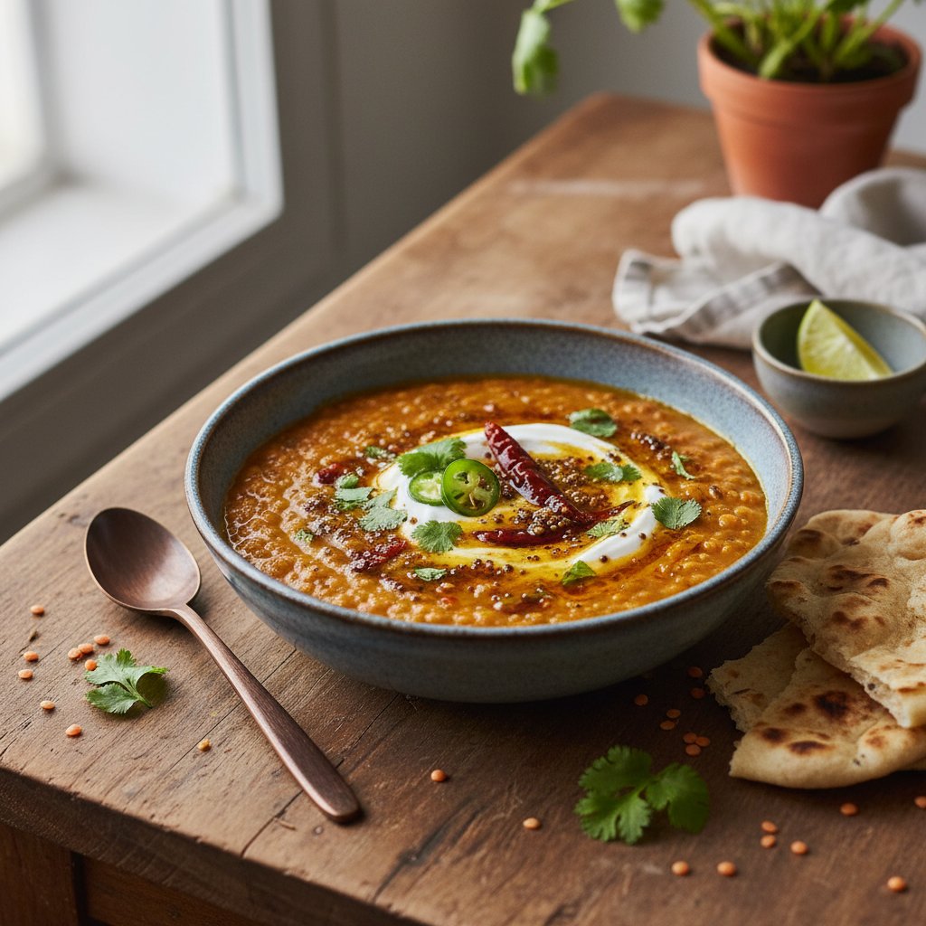 Indian Spicy Red Lentil Dhal
