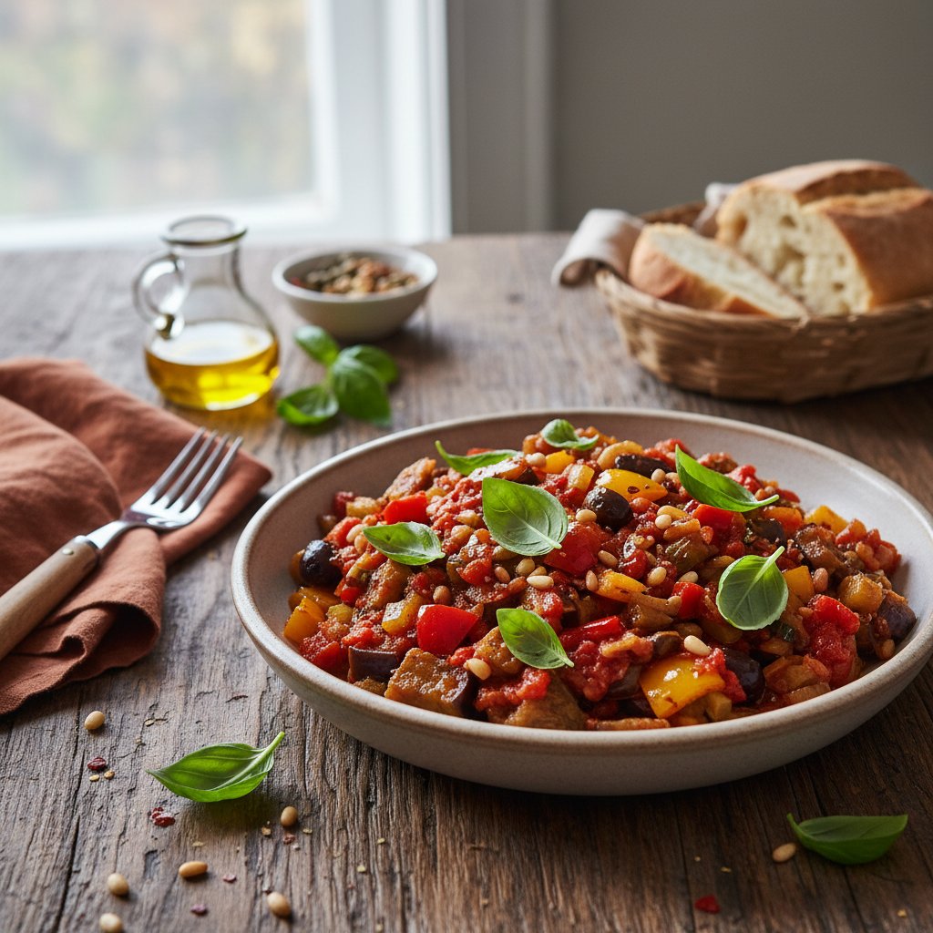 Italian Caponata with Fresh Basil