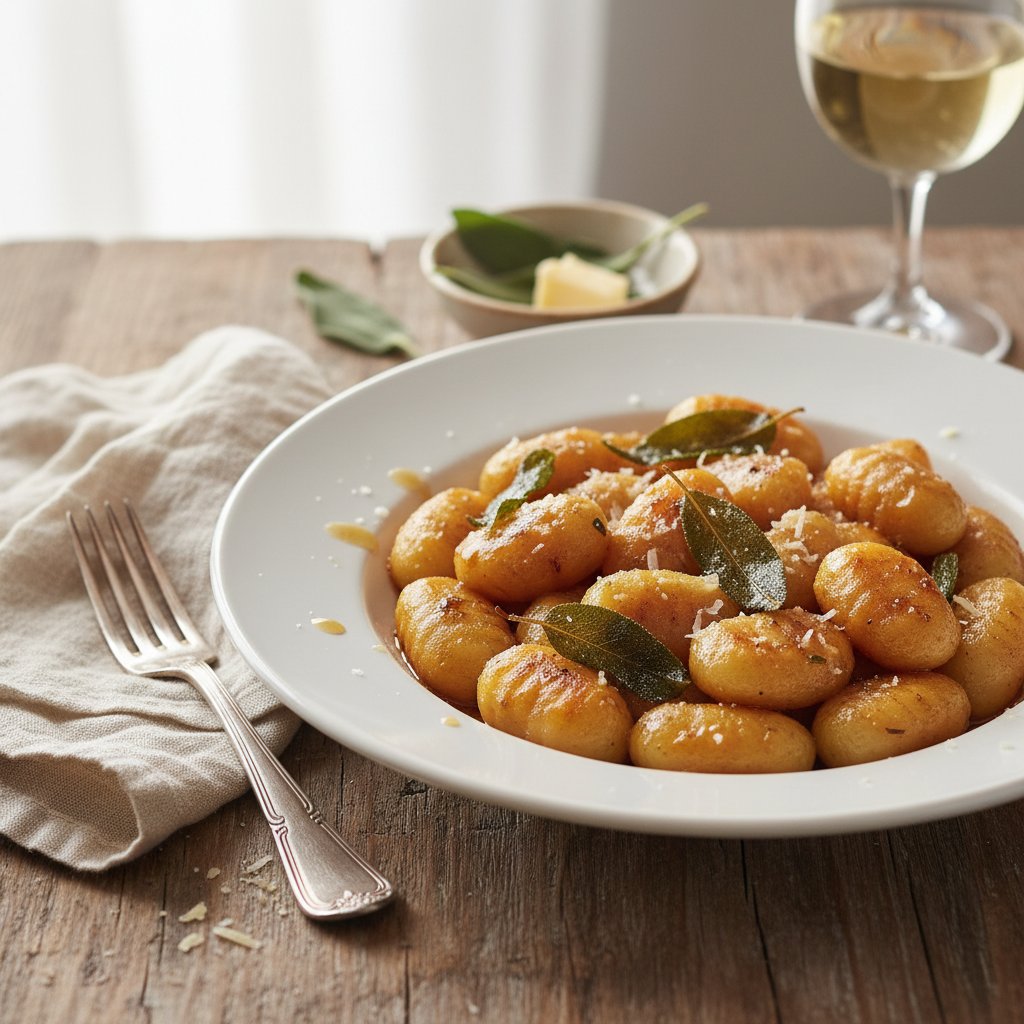 Italian Gnocchi with Sage and Brown Butter