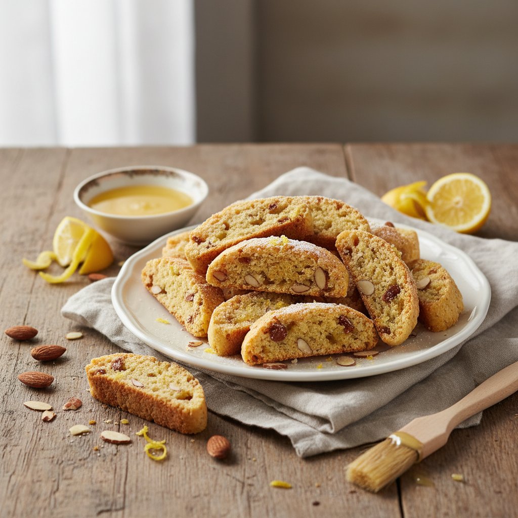 Italian Lemon Almond Biscotti