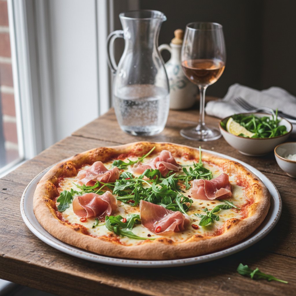 Italian Prosciutto and Arugula Pizza