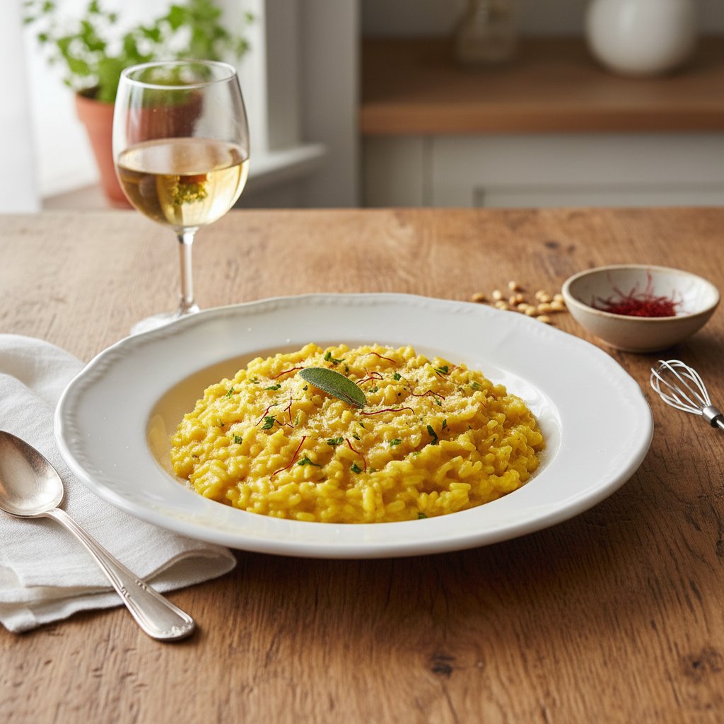 Italian Risotto Milanese with Saffron