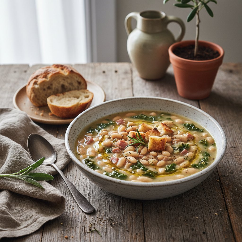Italian Tuscan White Bean Soup