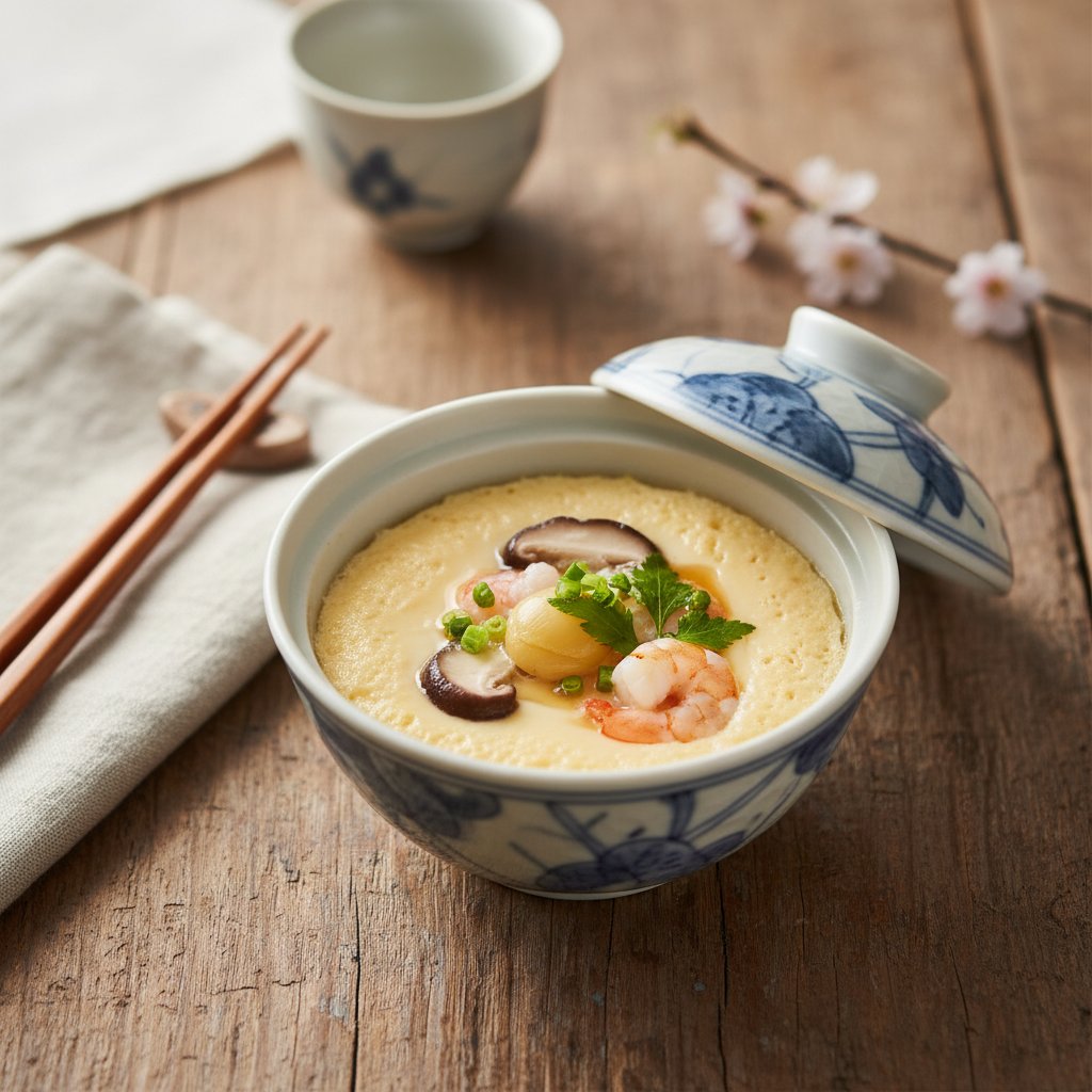 Japanese Chawanmushi Savory Egg Custard