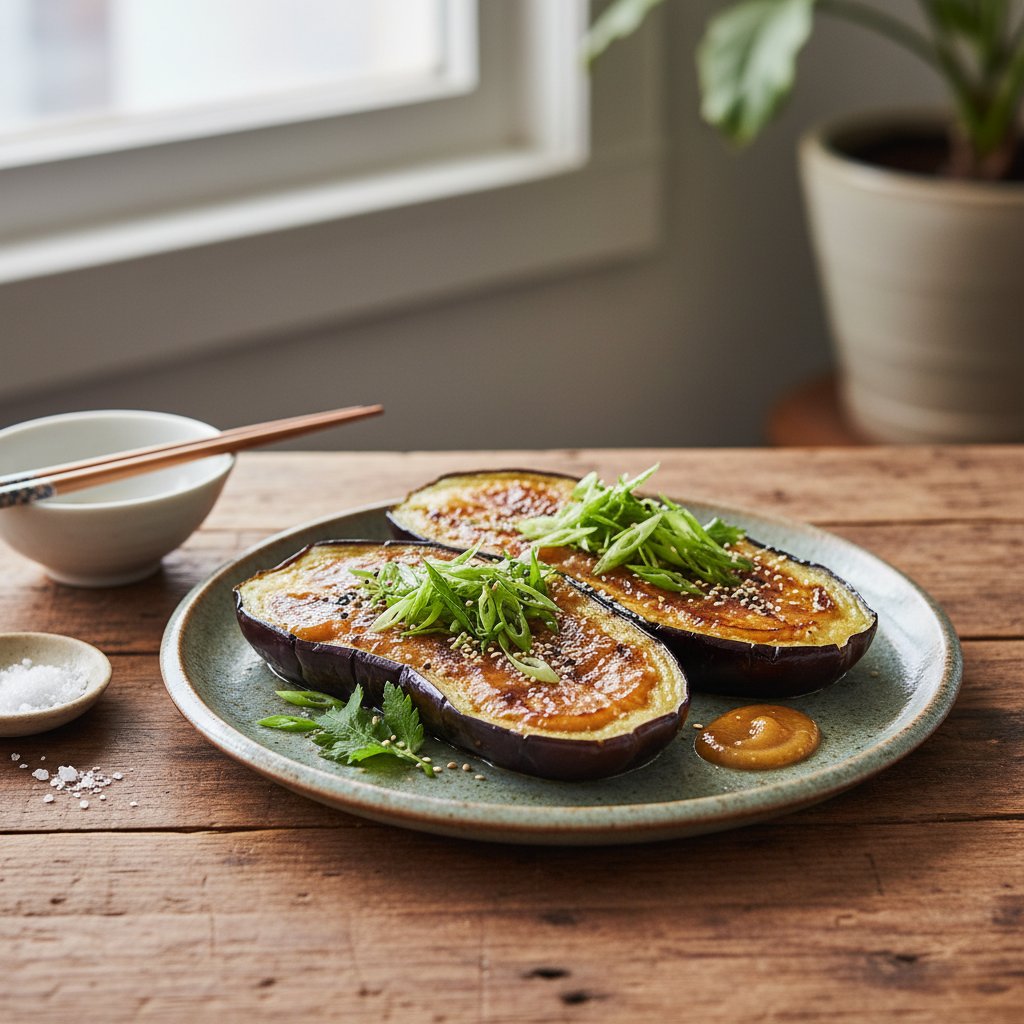 Japanese Miso Glazed Eggplant