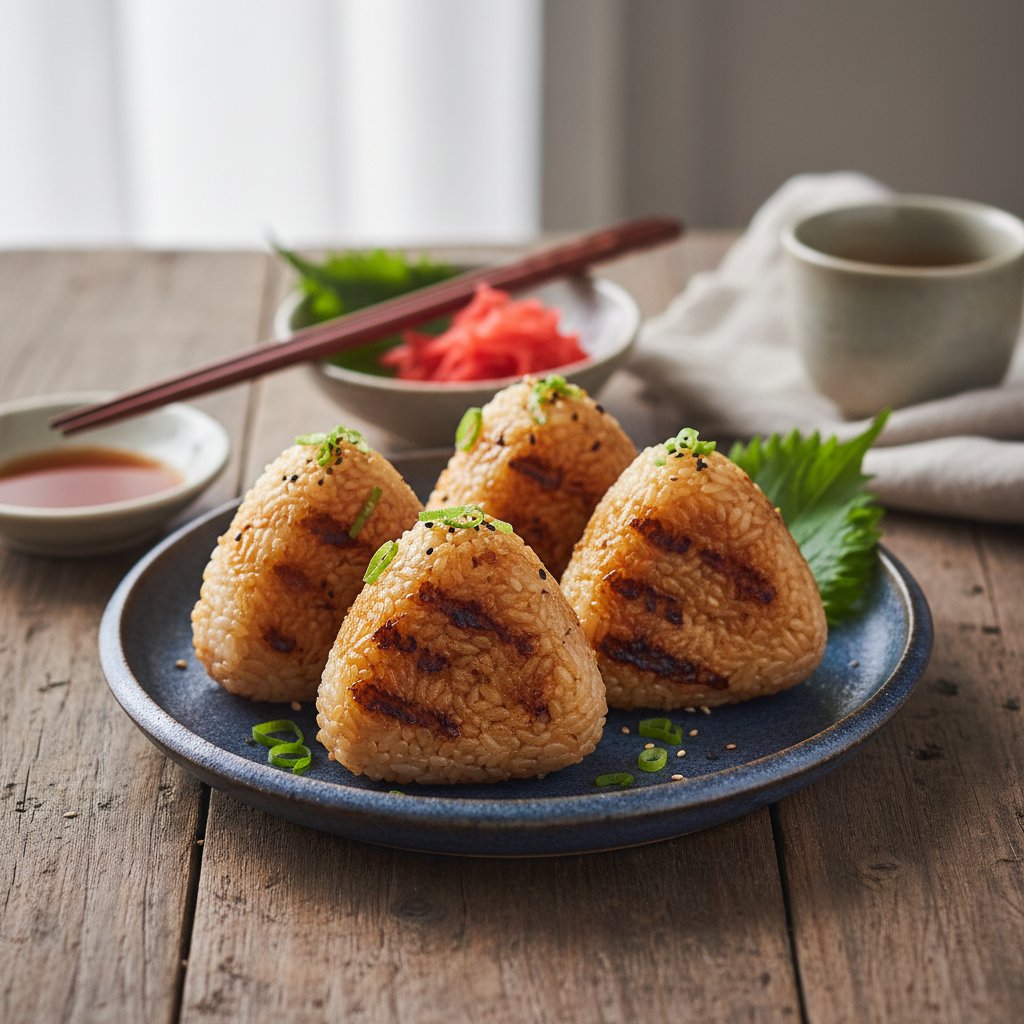 Japanese Yaki Onigiri Grilled Rice Balls