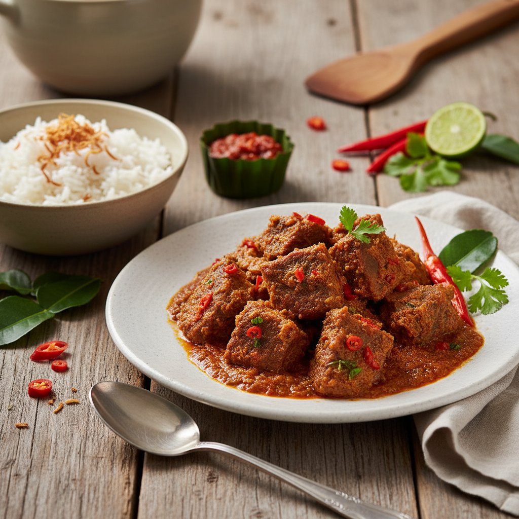 Java-Style Spicy Coconut Beef Rendang