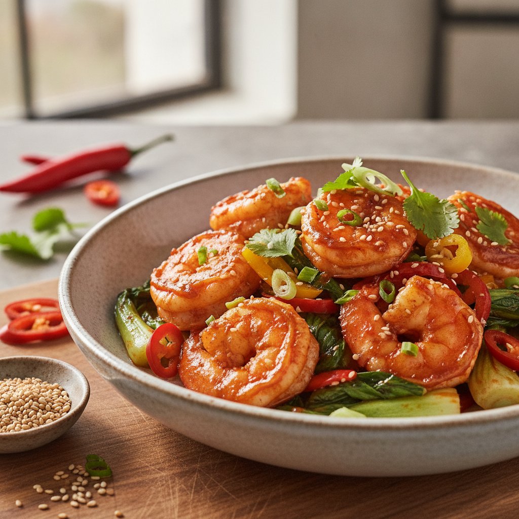 Korean Gochujang Shrimp Stew