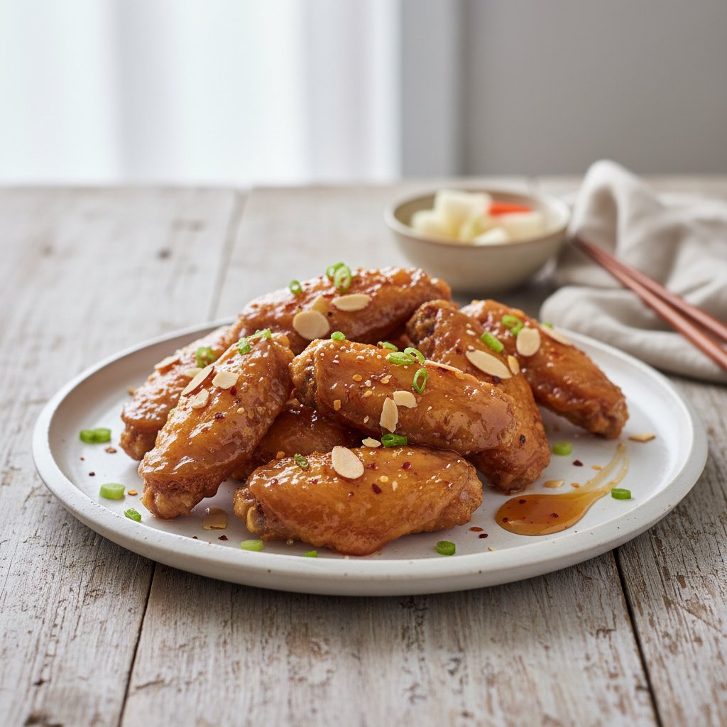Korean Honey Butter Fried Chicken Wings