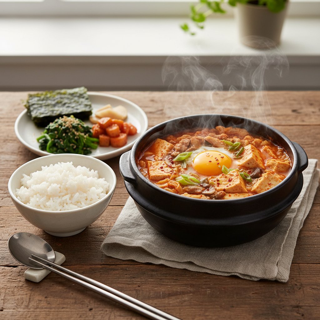 Korean Spicy Kimchi Tofu Stew