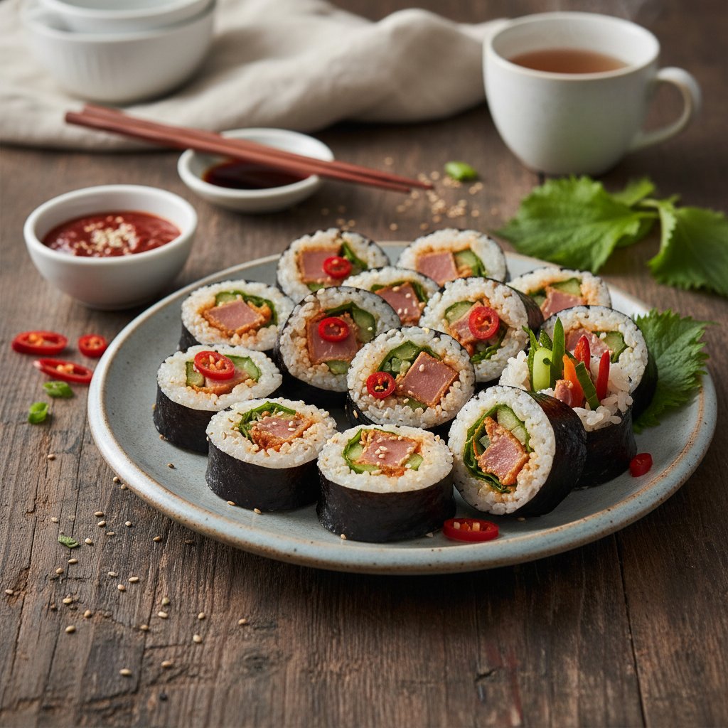 Korean Spicy Tuna Kimbap