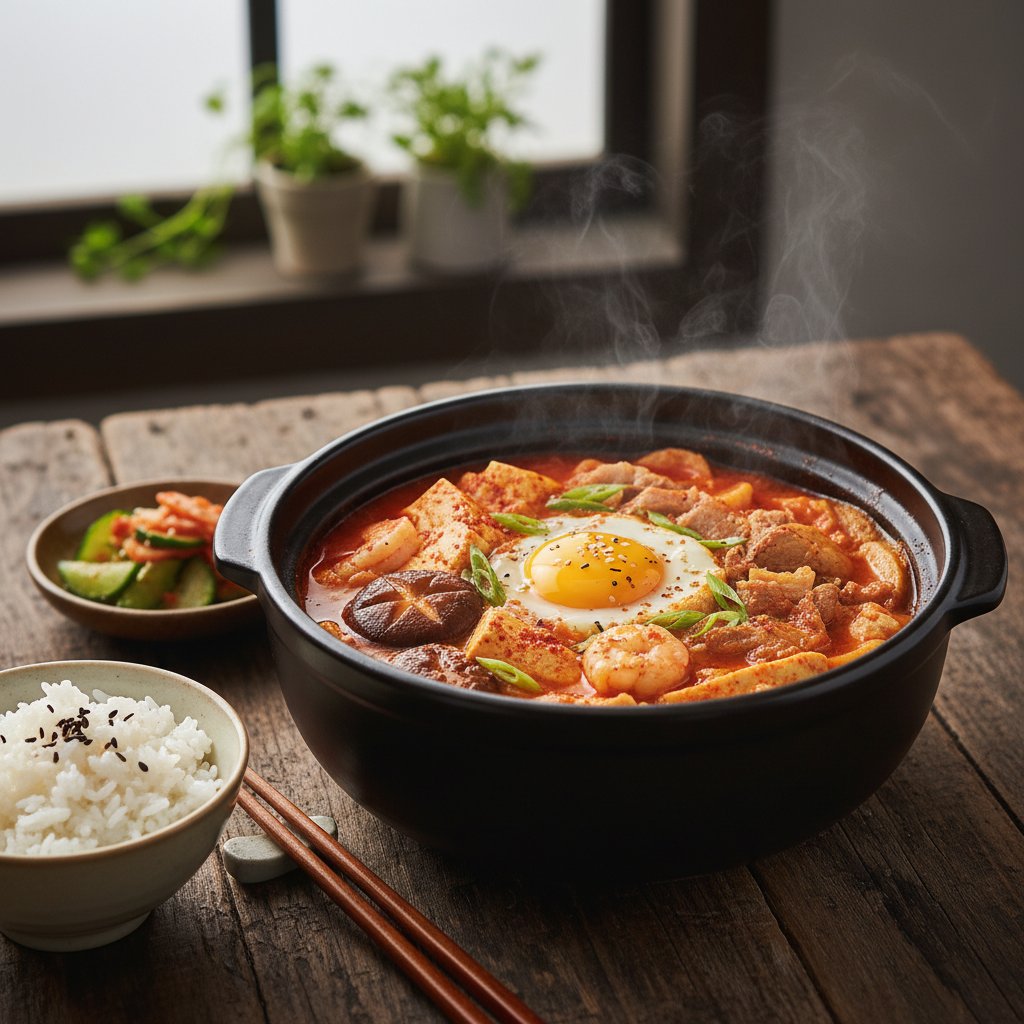 Korean Sundubu Jjigae Soft Tofu Stew
